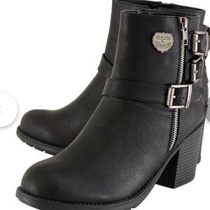 Women's Milwaukee Leather Company Vegan Leather Ankle Boots Size 8